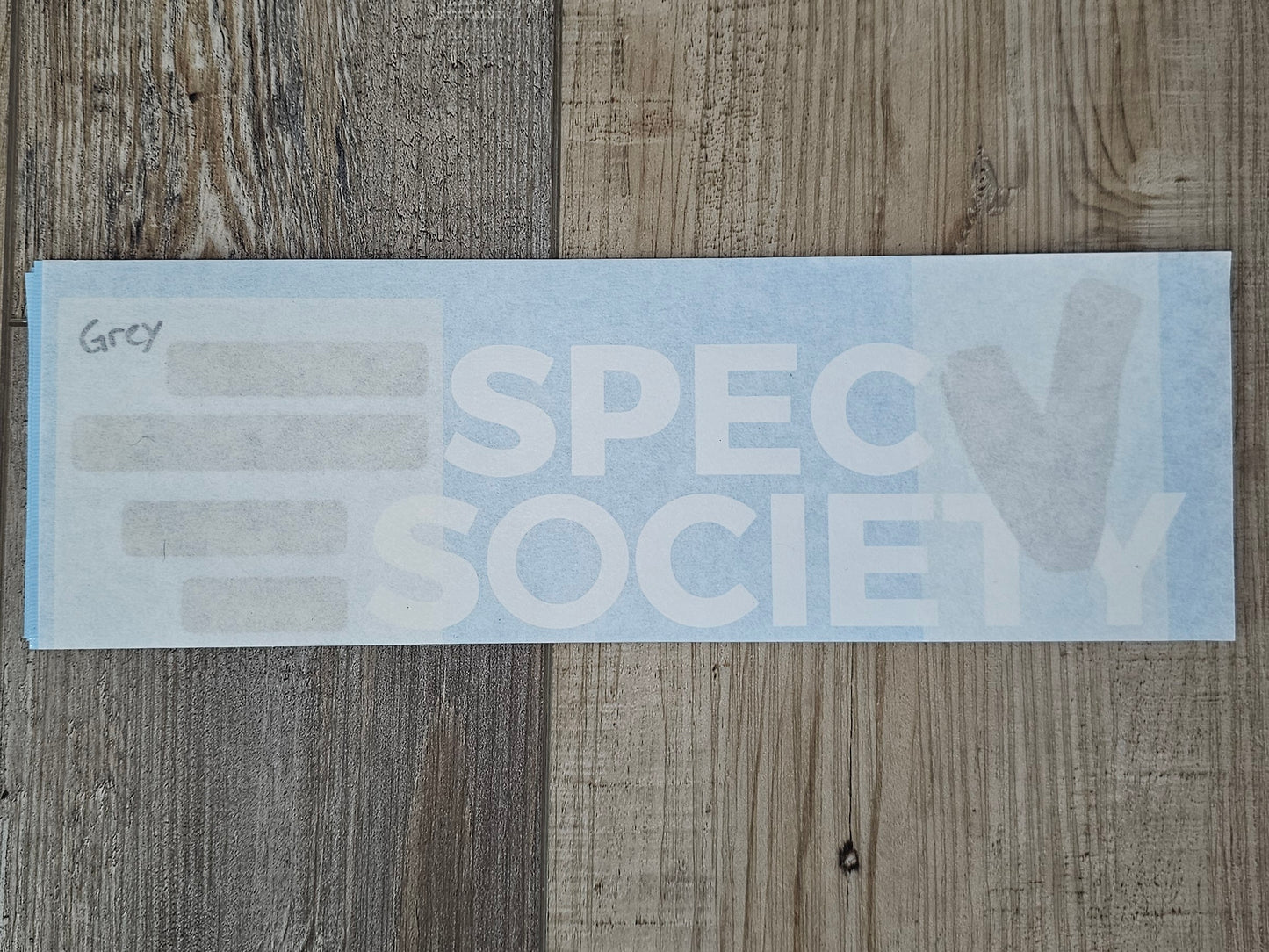 10" Spec V Society vinyl sticker