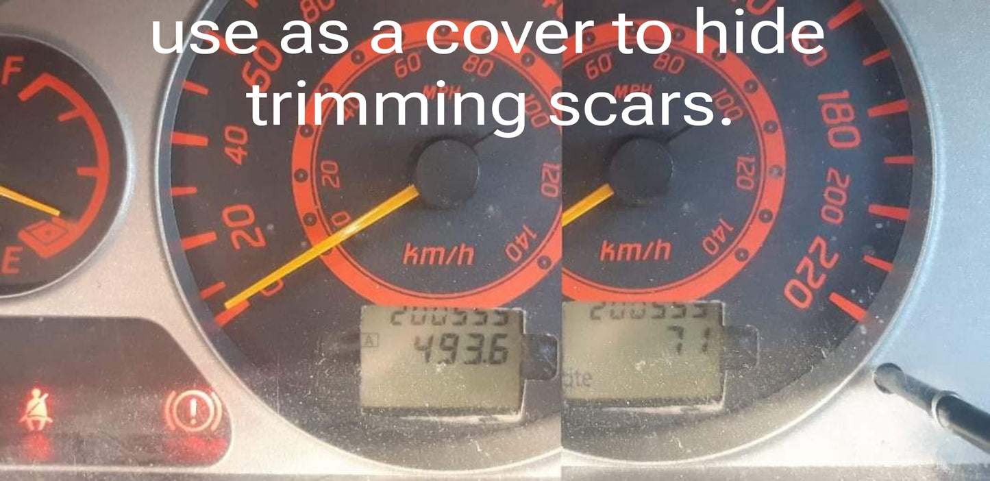 Odometer bezel trim for 04-06 style odometer